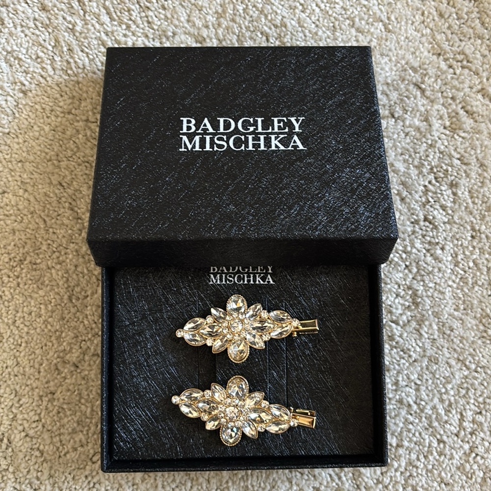 New crystal hair clips
